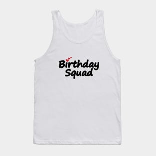 Birthday Squad Party Matching Family Tank Top